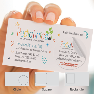 Peel-N-Stick Business Cards